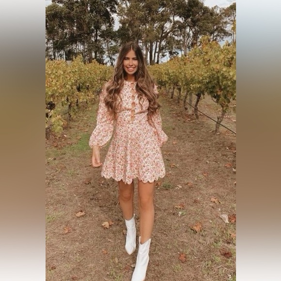 Zimmermann Goldie scallop mini dress - Picture 2 of 7